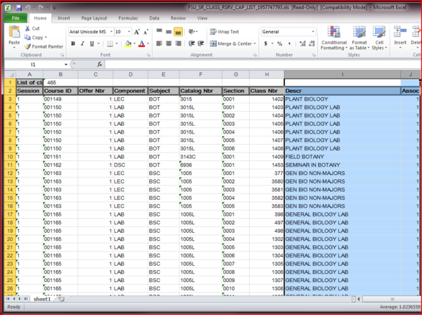 Columns to Hide Highlighted screen shot Columns to Hide Highlighted screen shot