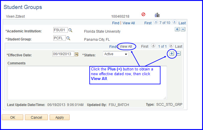 Plus button, View All Plus button, View All