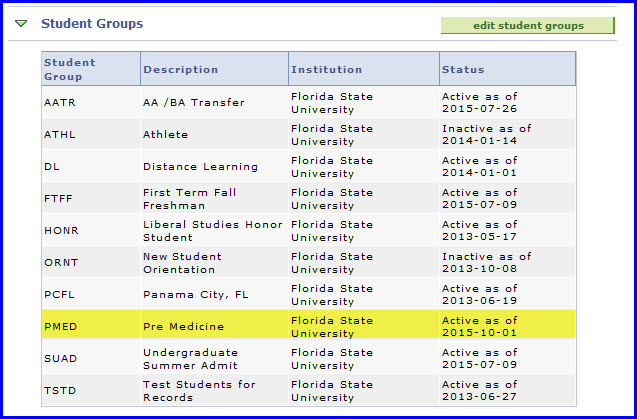 Pre-med added to the list of student groups Pre-med added to the list of student groups