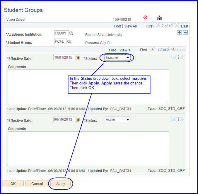 Status Inactive Status Inactive