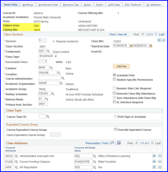 Basic Data tab with ASH class Basic Data tab with ASH class
