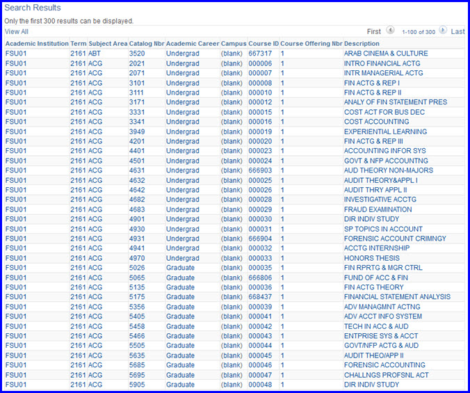 Search Results pane Search Results pane