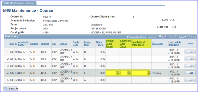 ING Maintenance - Course screen shot ING Maintenance - Course screen shot