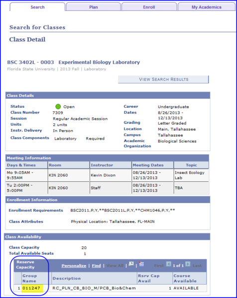 Class Search Details_Group Name Class Search Details_Group Name