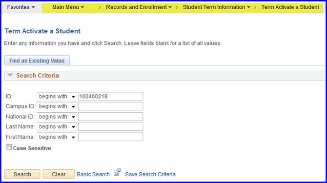 Term Activate a Student-Search Term Activate a Student-Search