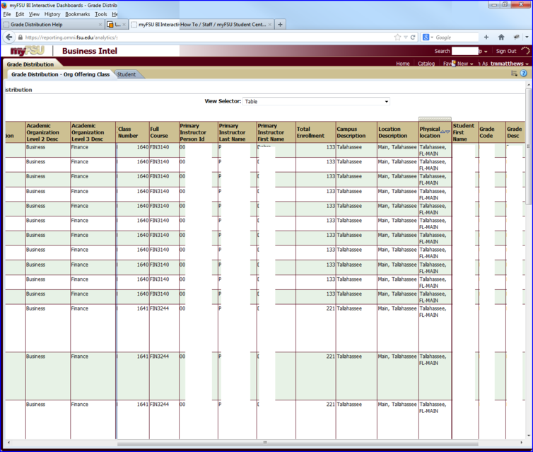 Table View screen shot Table View screen shot