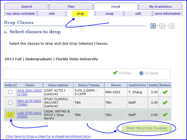 Drop sub-tab screen shot Drop sub-tab screen shot