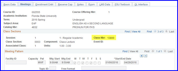 13800 with Meeting Pattern 13800 with Meeting Pattern