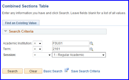 Combines Sections Table search Combines Sections Table search